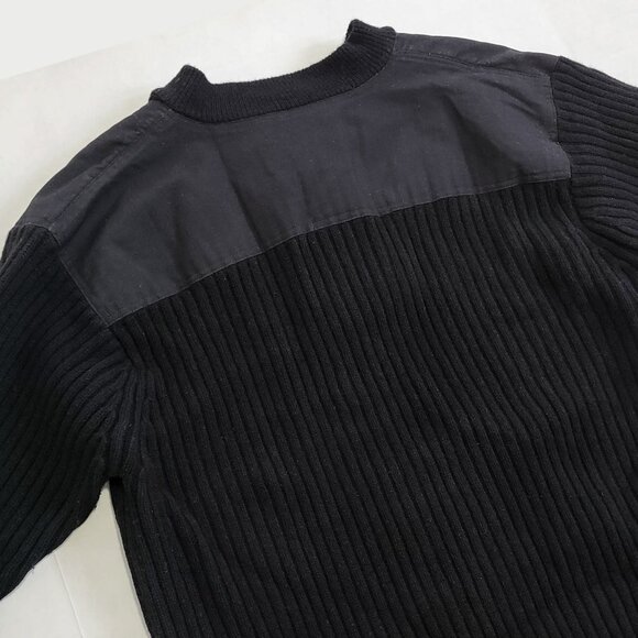 LL Bean Commando Sweater Henley 100% Merino Wool Mens XL Reg Army Hunting - Picture 8 of 10